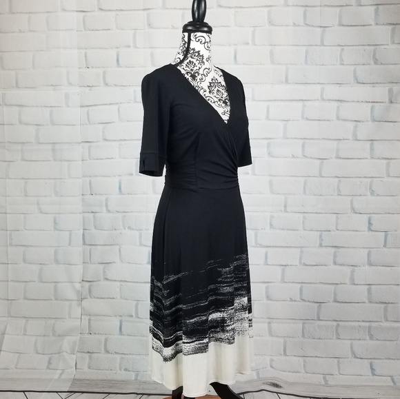 Morgan mefeeters sz 6 stretch knit dress - Picture 4 of 8